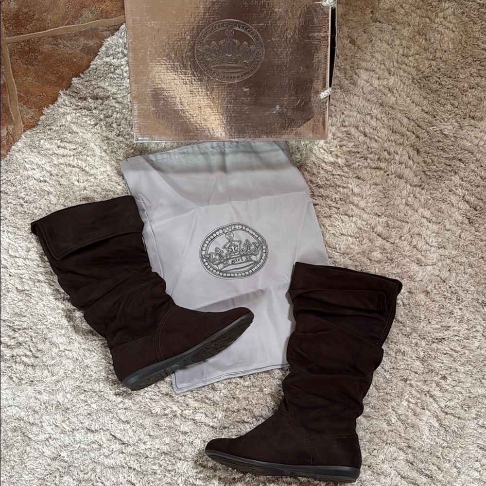 Vintage ZIGI girl Effie Brown Suede Boots